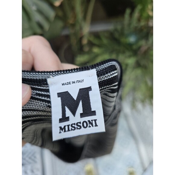 M Missoni Black and White Sleeveless Dress Bodycon Size 4 - Picture 6 of 9